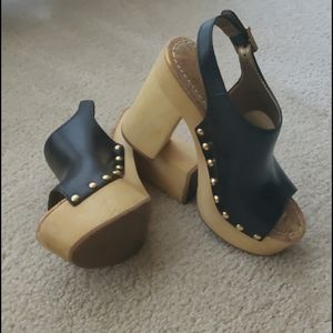 Sam Edelman studded chunky heel.